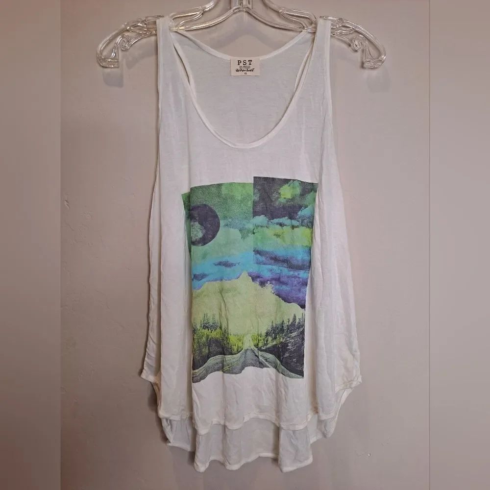 Open Road Scenic View Oversized Tank Top Project Social T XS Women Urban Out